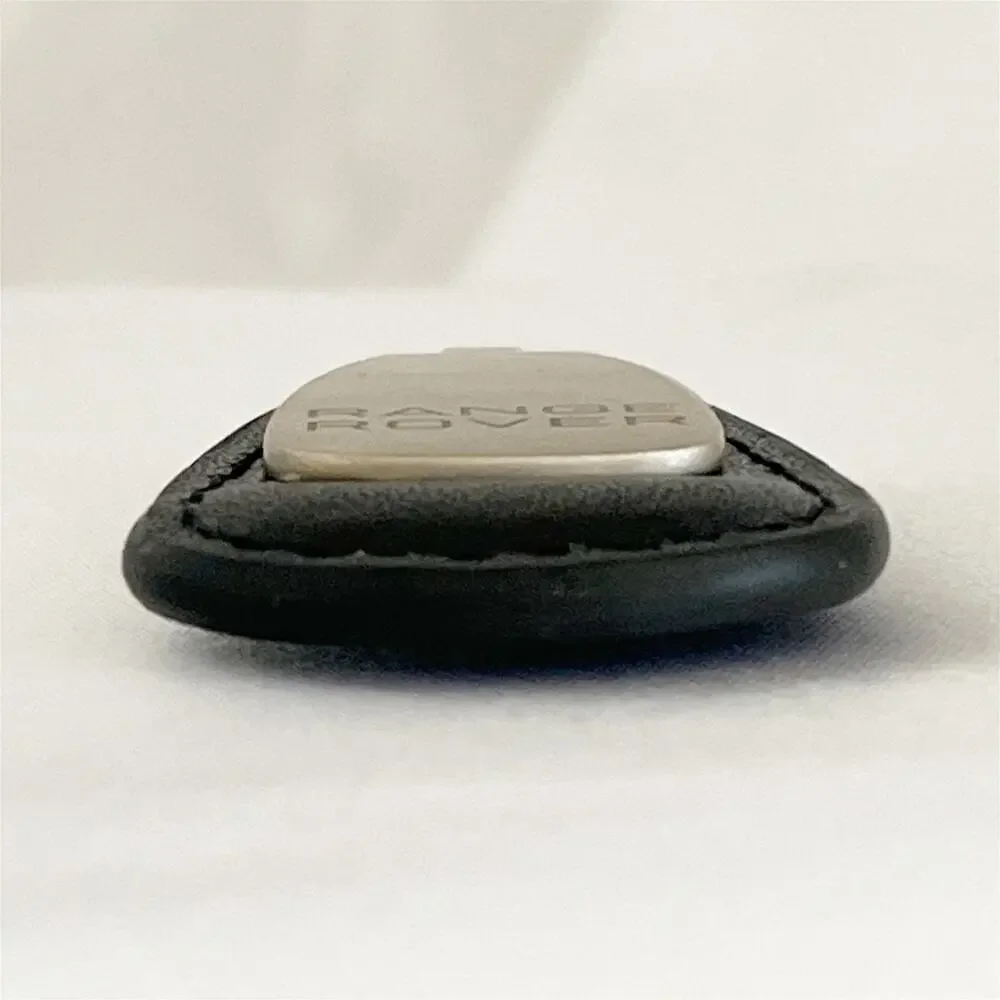 RANGE ROVER Teardrop Key Fob Original Vintage Leather Chrome Metal - Picture 6 of 10